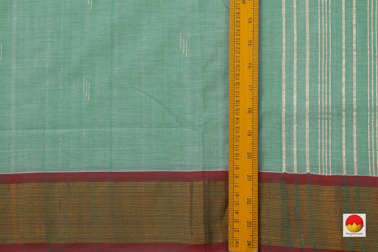 Pastel Blue Handwoven Paithani Cotton Saree For Festive Wear PV MG 103 - Paithani Saree - Panjavarnam PV MG 103