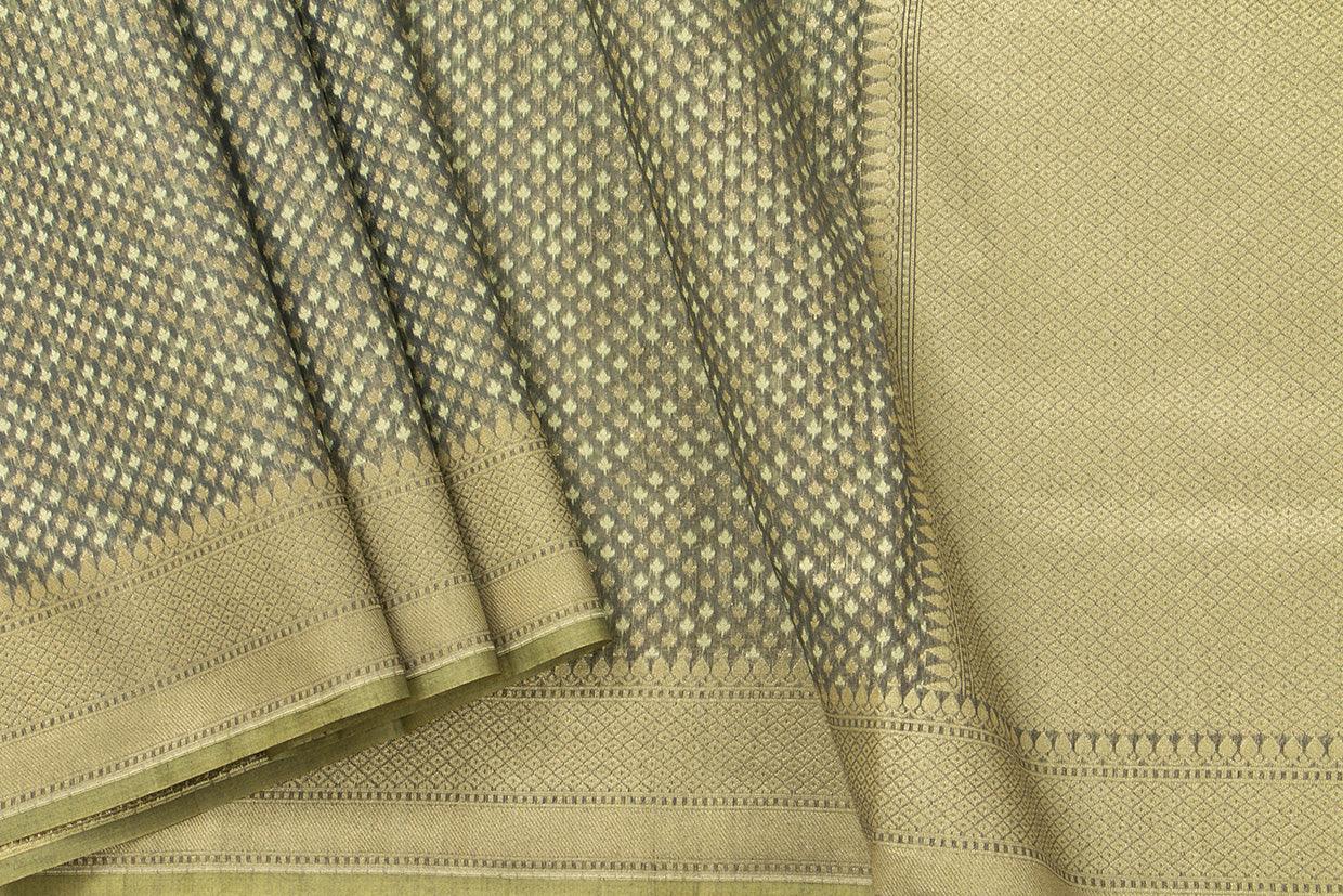 Pastel Green Banarasi Silk Cotton Saree For Party Wear PSC NYC 1111 - Silk Cotton - Panjavarnam