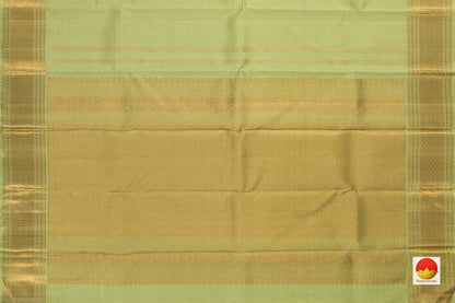 Pastel Green Kanchipuram Silk Saree Handwoven Pure Silk Pure Zari For Wedding Wear PV NYC 585 - Silk Sari - Panjavarnam