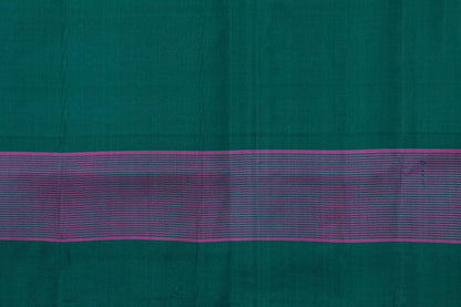 Pastel Green Temple Border Kanchipuram Silk Saree Light Weight For Festive Wear PV KNN 232 - Silk Sari - Panjavarnam PV KNN 232