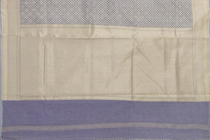 Pastel Grey Banarasi Silk Cotton Saree For Party Wear PSC NYC 1102 - Silk Cotton - Panjavarnam