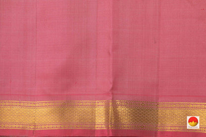 Pastel Lavender Kanchipuram Silk Saree With Veldhari Stripes Handwoven Pure Silk Pure Zari For Festive Wear PV NYC 879 - Silk Sari - Panjavarnam PV NYC 879