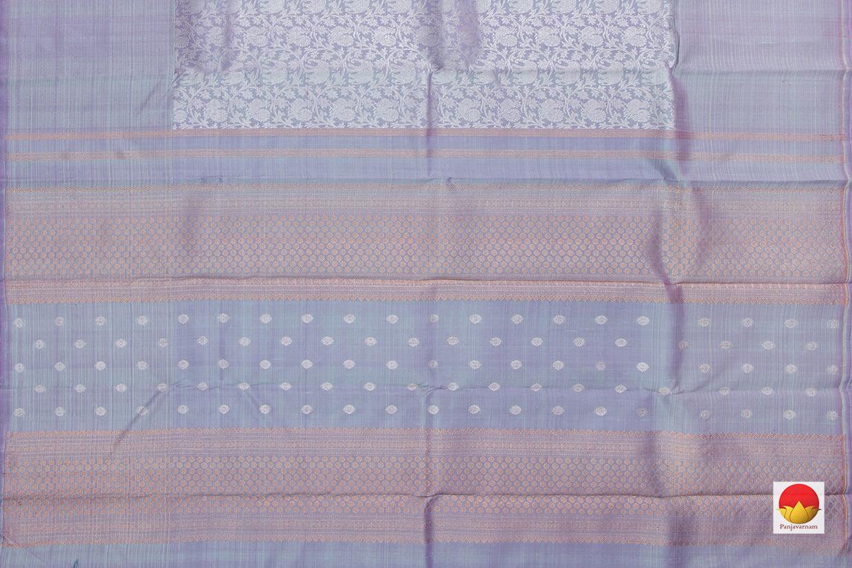 Pastel Lavender Kanchipuram Vanasingaram Silk Saree With Long Border Handwoven Pure Silk For Wedding Wear PV NYC 1029 - Silk Sari - Panjavarnam PV NYC 1029