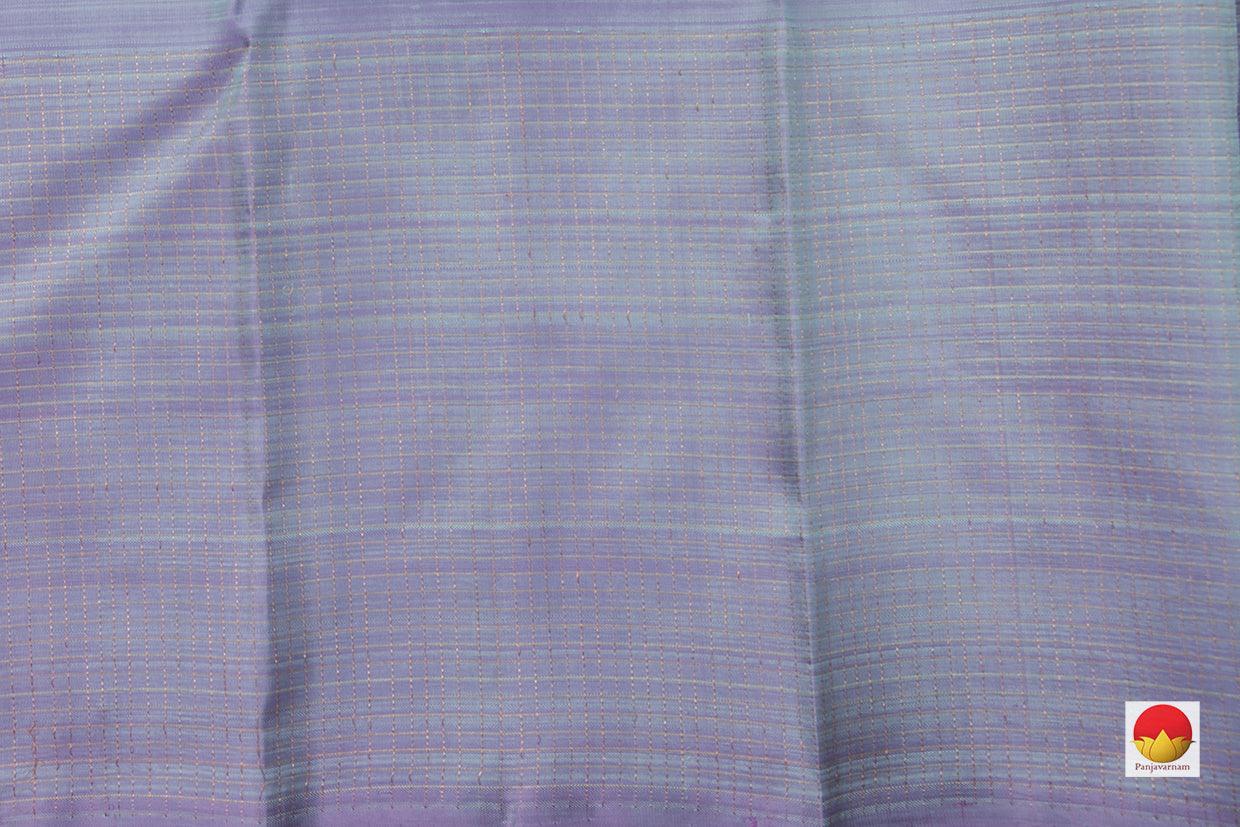 Pastel Lavender Kanchipuram Vanasingaram Silk Saree With Long Border Handwoven Pure Silk For Wedding Wear PV NYC 1029 - Silk Sari - Panjavarnam PV NYC 1029