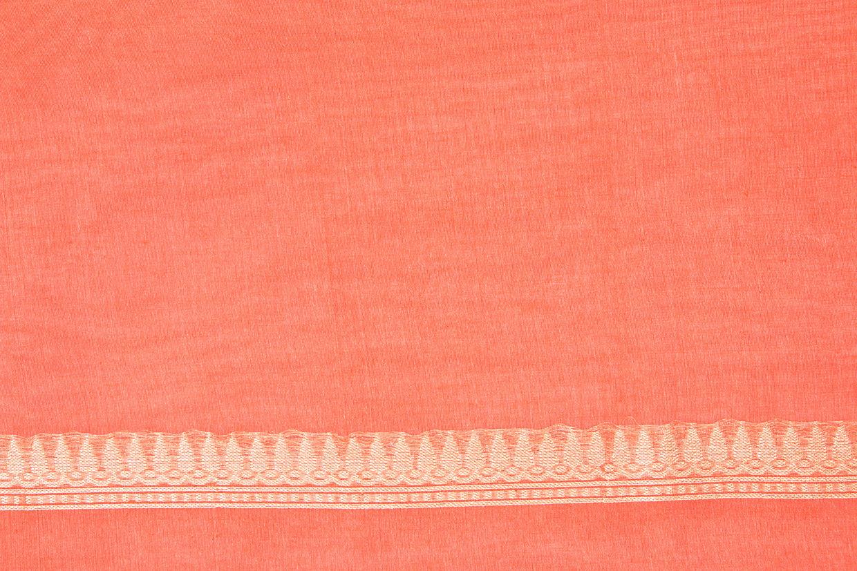 Pastel Peach Light Weight Banarasi Silk Cotton Saree For Party Wear PSC NYC 1113 - Silk Cotton - Panjavarnam PSC NYC 1113