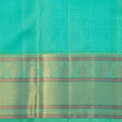 Pastel Pink And Aqua Blue Kanchipuram Silk Saree For Wedding Wear PV NYC 1435 - Silk Sari - Panjavarnam PV NYC 1435