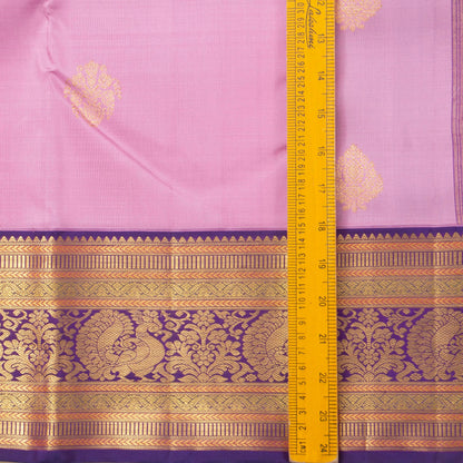Pastel Pink And Violet Kanchipuram Silk Saree For Wedding Wear PV NYC 1265 - Silk Sari - Panjavarnam PV NYC 1265
