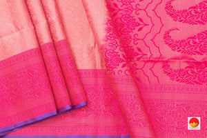 Pastel Pink Handwoven Soft Silk Saree Pure Silk For Festive Wear PV RSP 138 - Silk Sari - Panjavarnam PV RSP 138