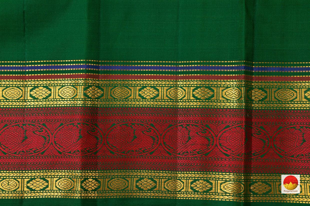 Pastel Pink Kanchipuram Silk Saree With Korvai Thread Work Border Handwoven Pure Silk Pure Zari For Weddings PV NYC 926 - Silk Sari - Panjavarnam