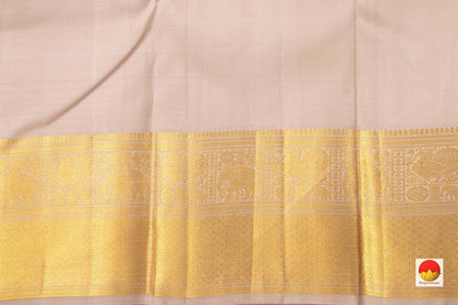 Pastel Pink Kanchipuram Silk Saree With Medium Border Handwoven Pure Silk For Wedding Wear PV NYC 1017 - Silk Sari - Panjavarnam