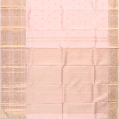 Pastel Pink Kanjivaram Silk Saree With Gold Zari For Bridal Wear PV NYC 1237 - Silk Sari - Panjavarnam PV NYC 1237