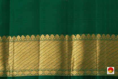 Pastel Pink Traditional Kanchipuram Silk Saree With Silver Zari Handwoven Pure Silk Pure Zari PV NYC 684 - Silk Sari - Panjavarnam