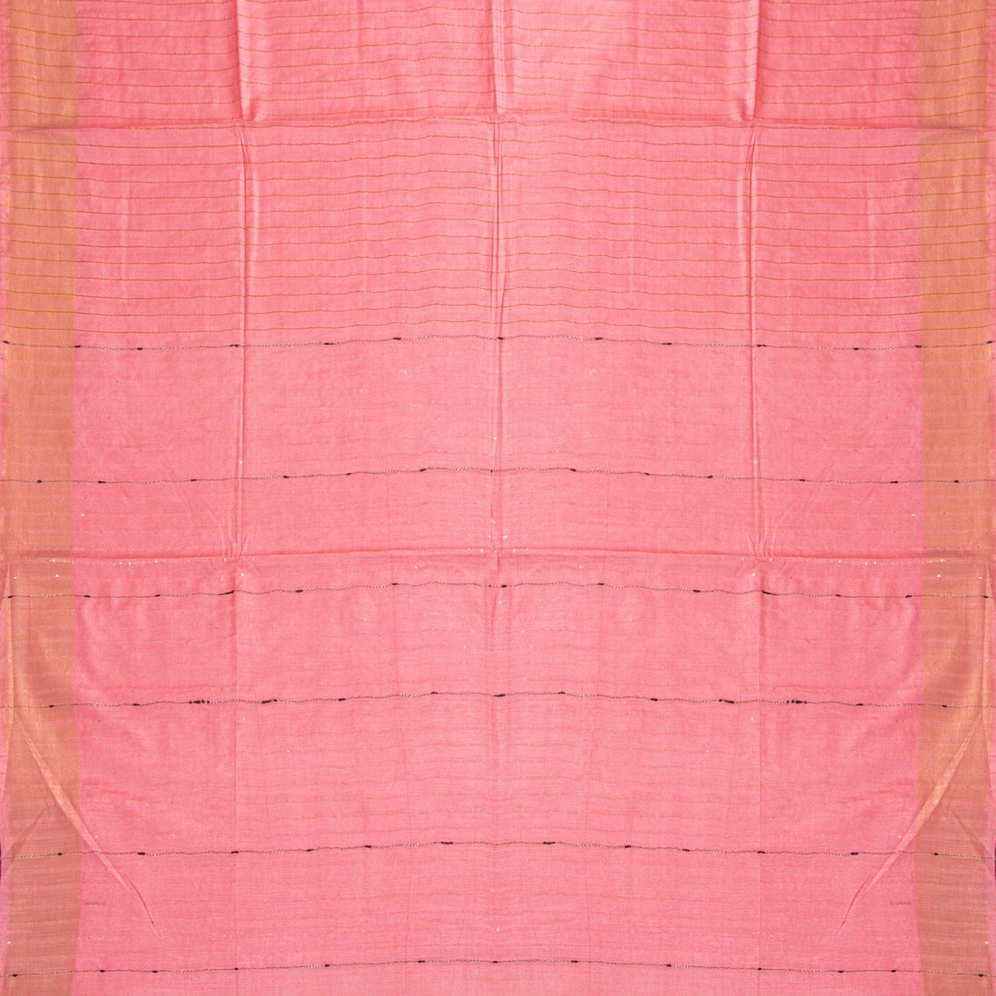 Pastel Pink Tussar Silk Saree Handwoven PT 2072 - Tussar Silk - Panjavarnam PT 2072