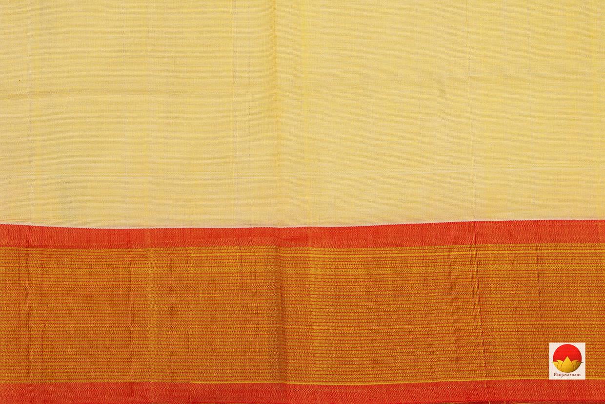 Pastel Yellow Handwoven Paithani Cotton Saree For Festive Wear PV MG 108 - Paithani Saree - Panjavarnam