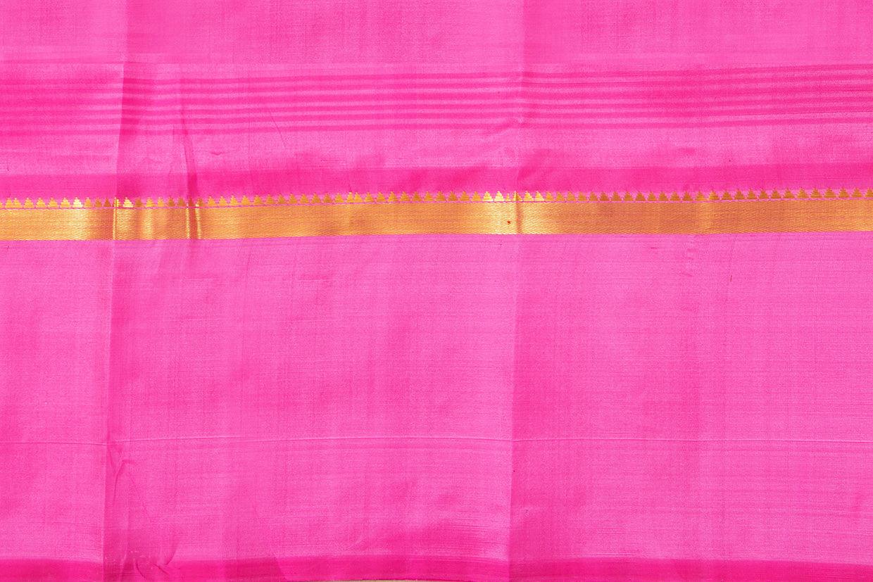 Peach And Pink Kanchipuram Silk Saree Light Weight For Festive Wear PV KNN 200 - Silk Sari - Panjavarnam PV KNN 200