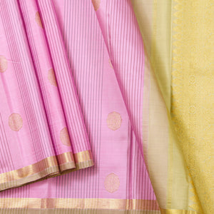 Pink And Beige Kanchipuram Silk Saree For Festive Wear PV NYC 1545 - Silk Sari - Panjavarnam PV NYC 1545