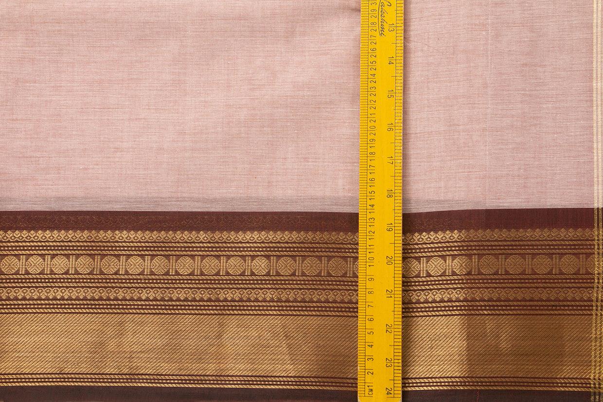 Pink And Brown Kanchi Cotton Saree For Office Wear PV NYC KC 1078 - Cotton Saree - Panjavarnam