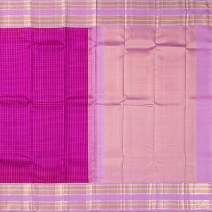 Pink And Lilac Kanchipuram Silk Saree For Wedding Wear PV NYC 1497 - Silk Sari - Panjavarnam PV NYC 1497