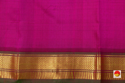 Pink And Magenta Kanchipuram Silk Saree Handwoven Pure Silk Pure Zari For Festive Wear PV ABI 254 - Silk Sari - Panjavarnam PV ABI 254