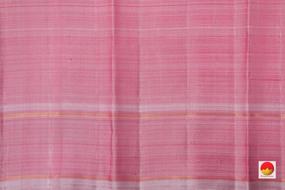 Pink And Mauve Kanchipuram Silk Saree With Medium Border Handwoven Pure Silk For Festive Wear PV NYC 1020 - Silk Sari - Panjavarnam