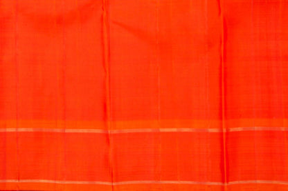 Pink And Orange Kanchipuram Silk Saree With Small Border Handwoven Pure Silk For Wedding Wear PV NYC 1016 - Silk Sari - Panjavarnam PV NYC 1016