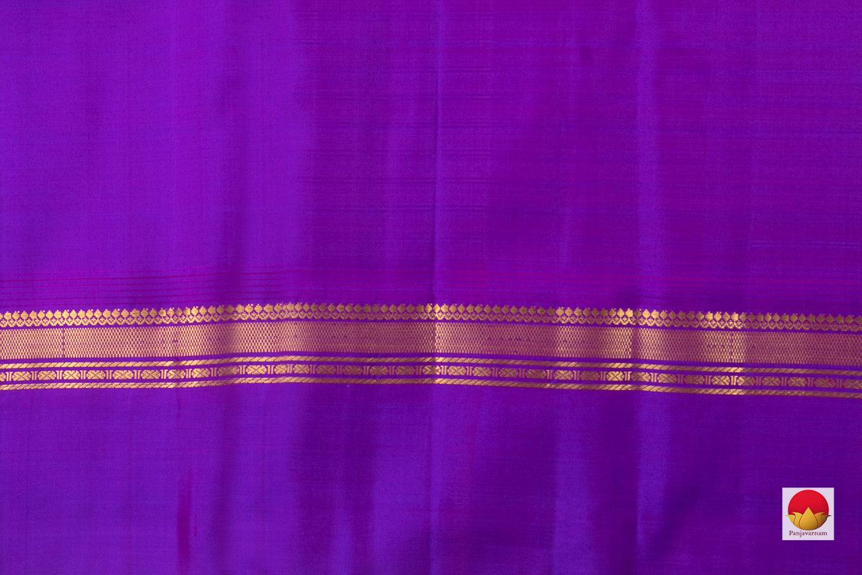 Pink And Violet Kanchipuram Silk Saree Handwoven Pure Silk For Festive Wear PV KNN 124 - Silk Sari - Panjavarnam