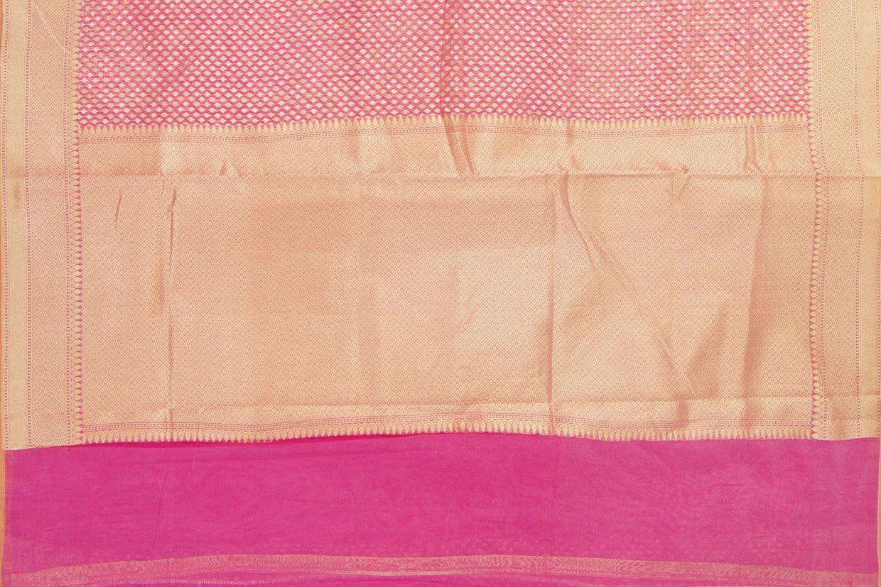 Pink Banarasi Silk Cotton Saree For Party Wear PSC NYC 1109 - Silk Cotton - Panjavarnam