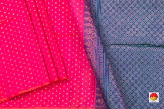 Pink Borderless Handwoven Soft Silk Saree Pure Silk For Festive Wear PV RSP 128 - Silk Sari - Panjavarnam