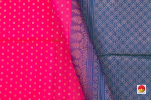 Pink Borderless Handwoven Soft Silk Saree Pure Silk For Festive Wear PV RSP 128 - Silk Sari - Panjavarnam PV RSP 128