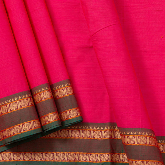 Pink Chettinad Cotton Saree PV SK CC 173 - Cotton Saree - Panjavarnam PV SK CC 173