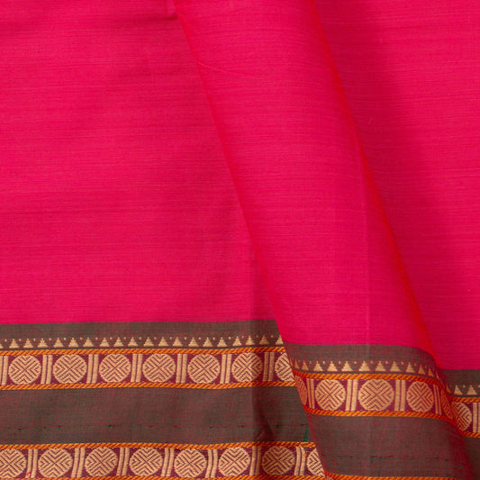 Pink Chettinad Cotton Saree PV SK CC 173 - Cotton Saree - Panjavarnam PV SK CC 173