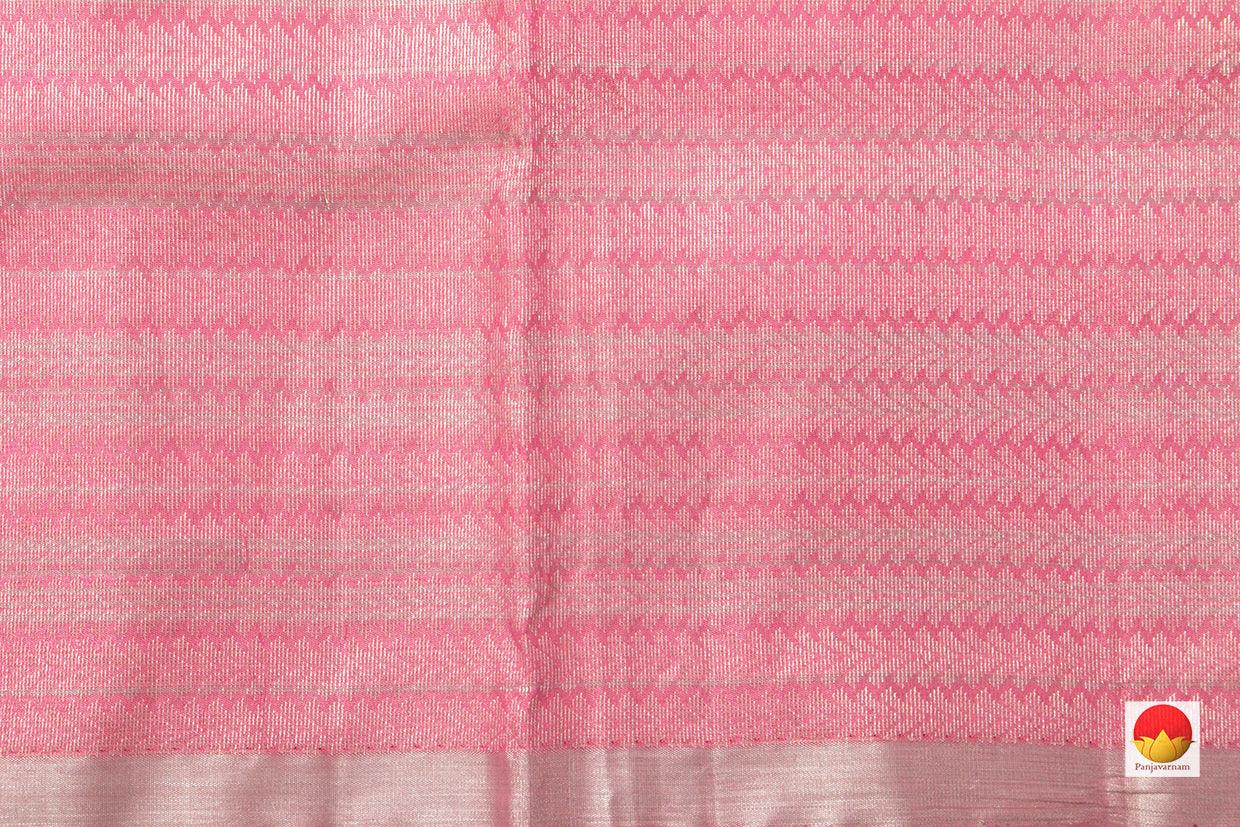 Pink Handwoven Soft Silk By Tissue Saree Pure Silk For Party Wear PV KU 104 - Silk Sari - Panjavarnam