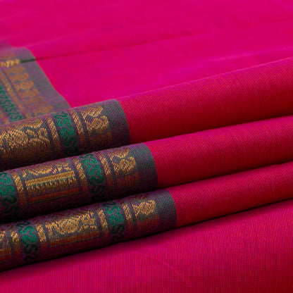 Pink Kanchi Cotton Saree PV MM KC 125 - Cotton Saree - Panjavarnam PV MM KC 125