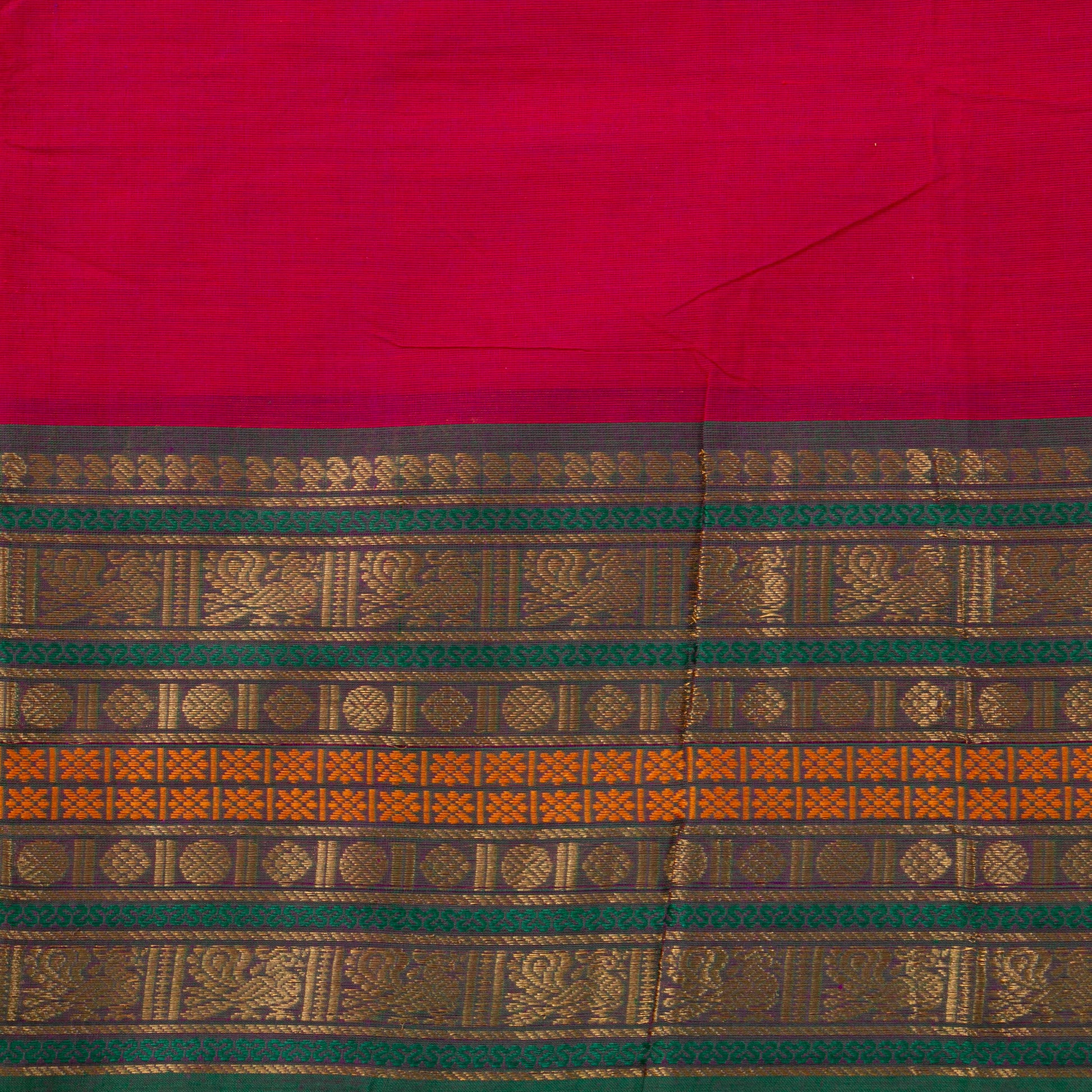 Pink Kanchi Cotton Saree PV MM KC 125 - Cotton Saree - Panjavarnam PV MM KC 125