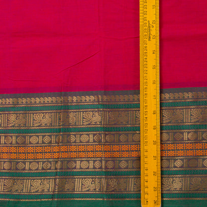 Pink Kanchi Cotton Saree PV MM KC 125 - Cotton Saree - Panjavarnam PV MM KC 125