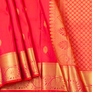 Pink Kanchipuram Silk Saree For Festive Wear PV NYC 1561 - Silk Sari - Panjavarnam PV NYC 1561