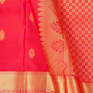 Pink Kanchipuram Silk Saree For Festive Wear PV NYC 1561 - Silk Sari - Panjavarnam PV NYC 1561