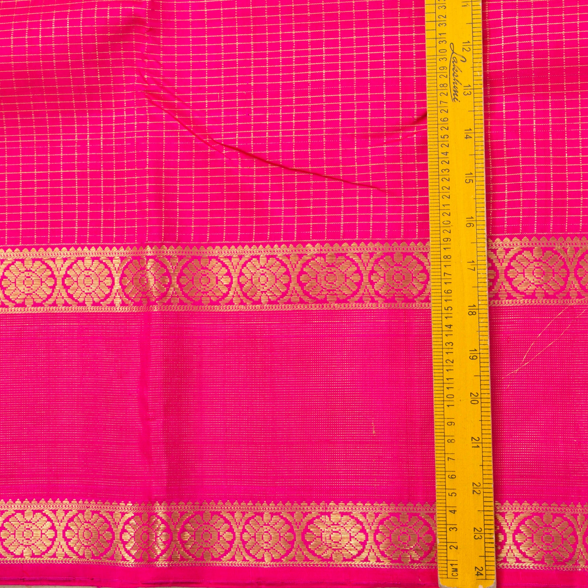 Pink Kanchipuram Silk Saree For Wedding Wear PV NYC 1487 - Silk Sari - Panjavarnam PV NYC 1487