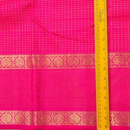 Pink Kanchipuram Silk Saree For Wedding Wear PV NYC 1487 - Silk Sari - Panjavarnam PV NYC 1487
