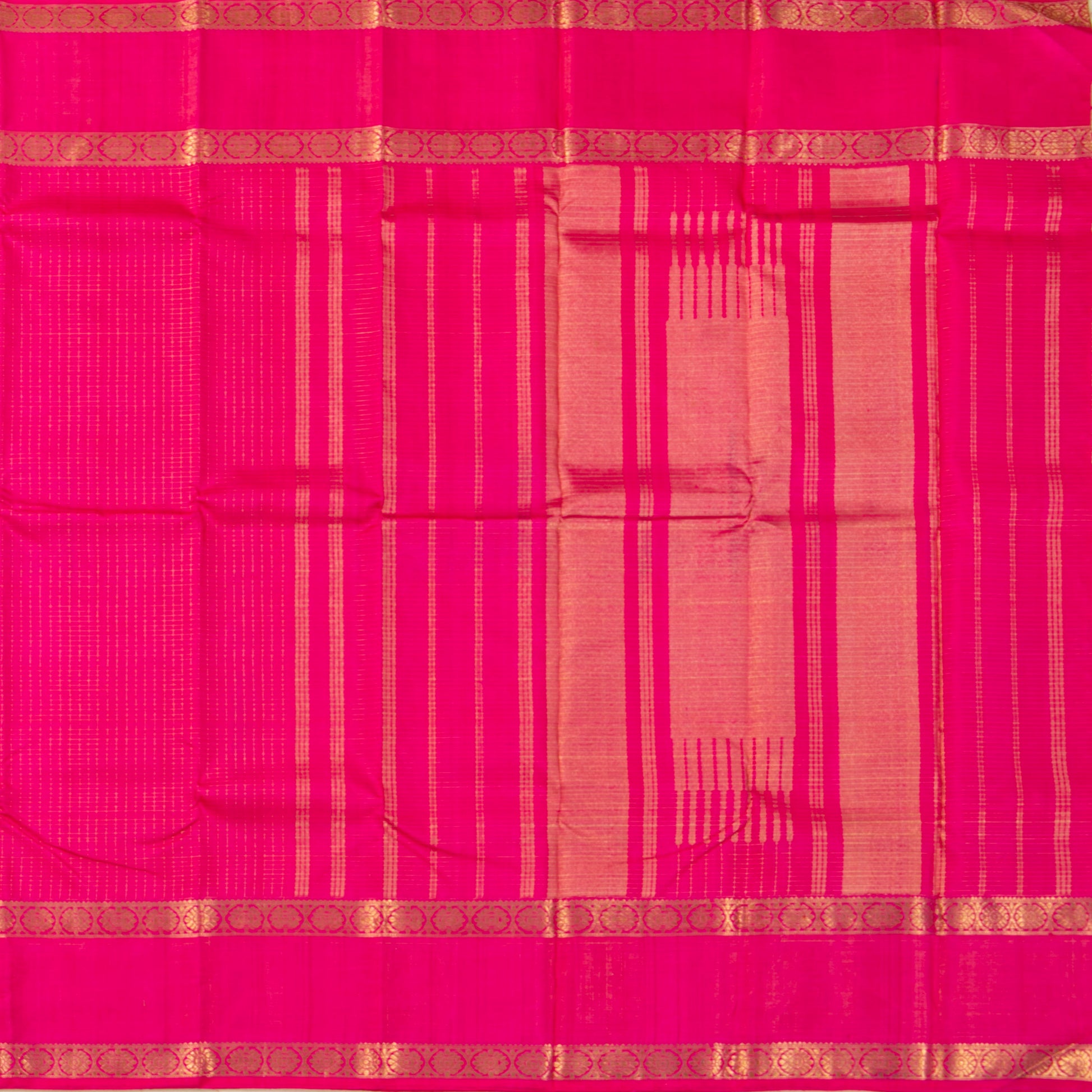 Pink Kanchipuram Silk Saree For Wedding Wear PV NYC 1487 - Silk Sari - Panjavarnam PV NYC 1487