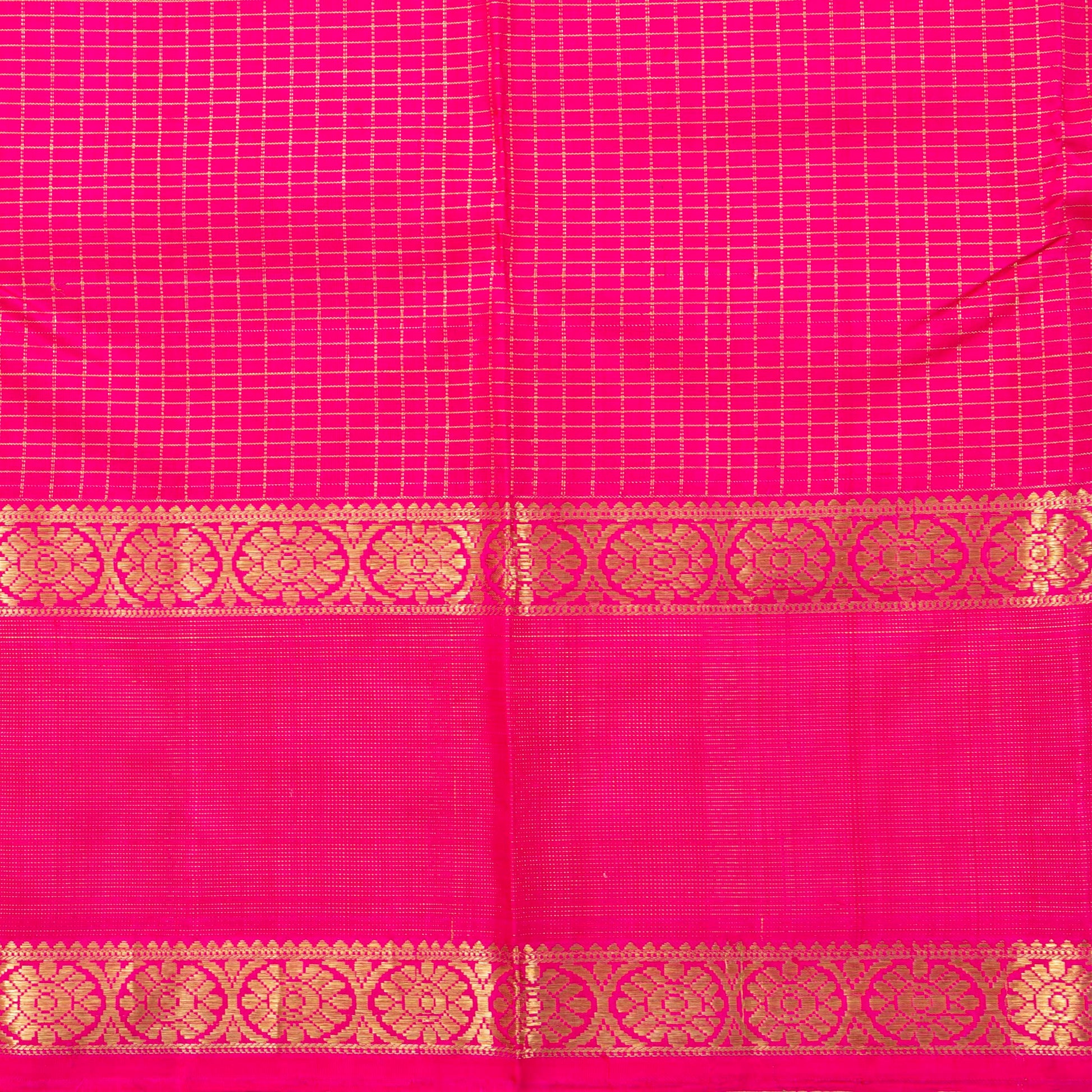 Pink Kanchipuram Silk Saree For Wedding Wear PV NYC 1487 - Silk Sari - Panjavarnam PV NYC 1487