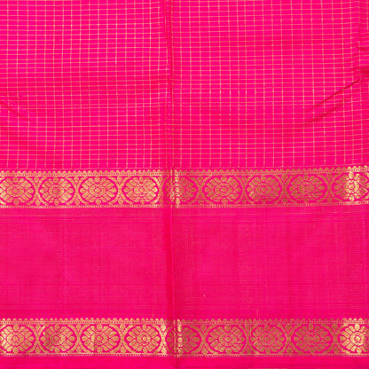 Pink Kanchipuram Silk Saree For Wedding Wear PV NYC 1487 - Silk Sari - Panjavarnam PV NYC 1487