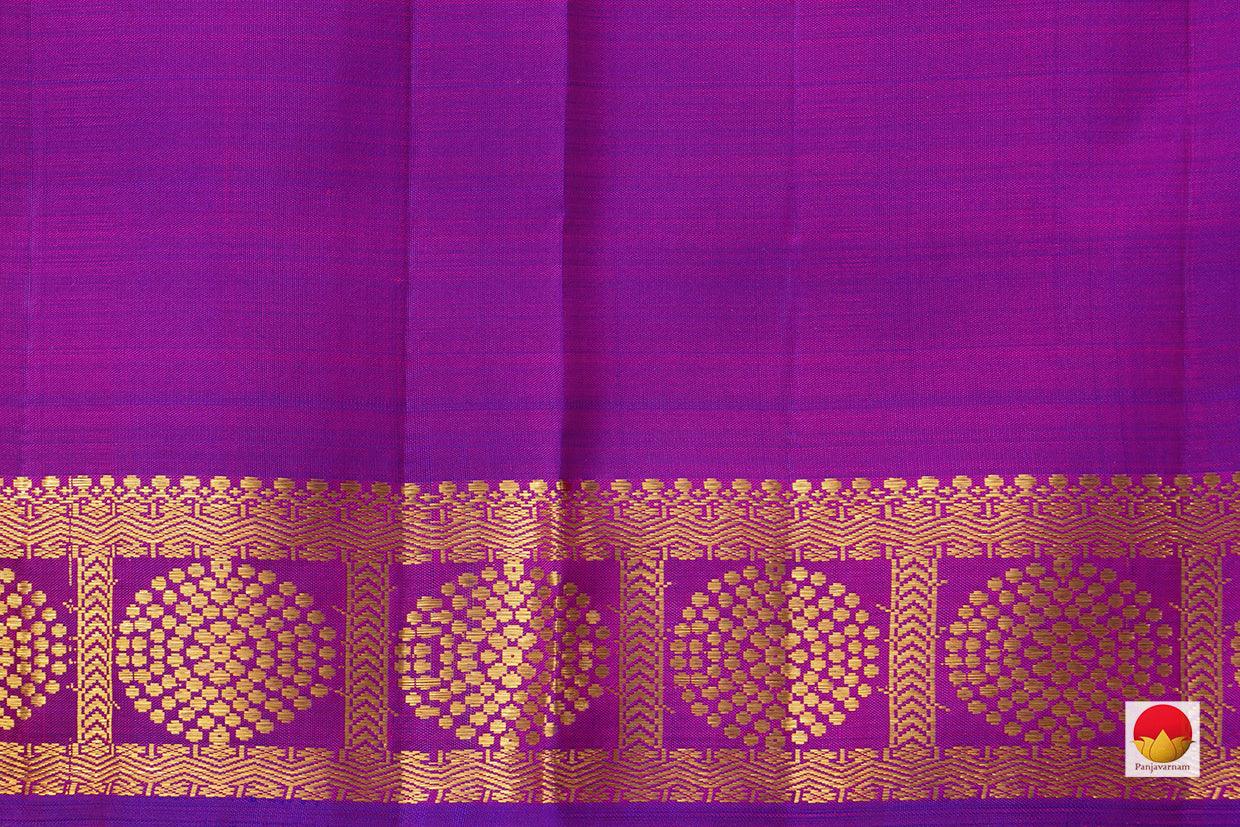 Pink Kanchipuram Silk Saree With Kamalam Motifs Handwoven Pure Silk Pure Zari For Festive Wear PV ABI 1234 - Silk Sari - Panjavarnam