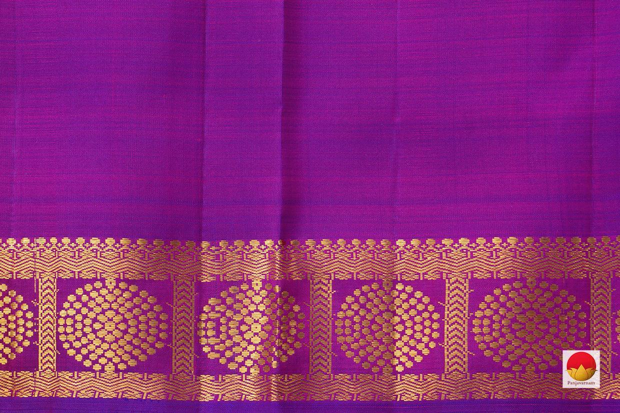 Pink Kanchipuram Silk Saree With Kamalam Motifs Handwoven Pure Silk Pure Zari For Festive Wear PV ABI 1234 - Silk Sari - Panjavarnam PV ABI 1234