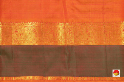 Pink Kanchipuram Silk Saree With Veldhari Stripes Handwoven Pure Silk Pure Zari For Festive Wear - PV J 7264 - Silk Sari - Panjavarnam PV J 7264