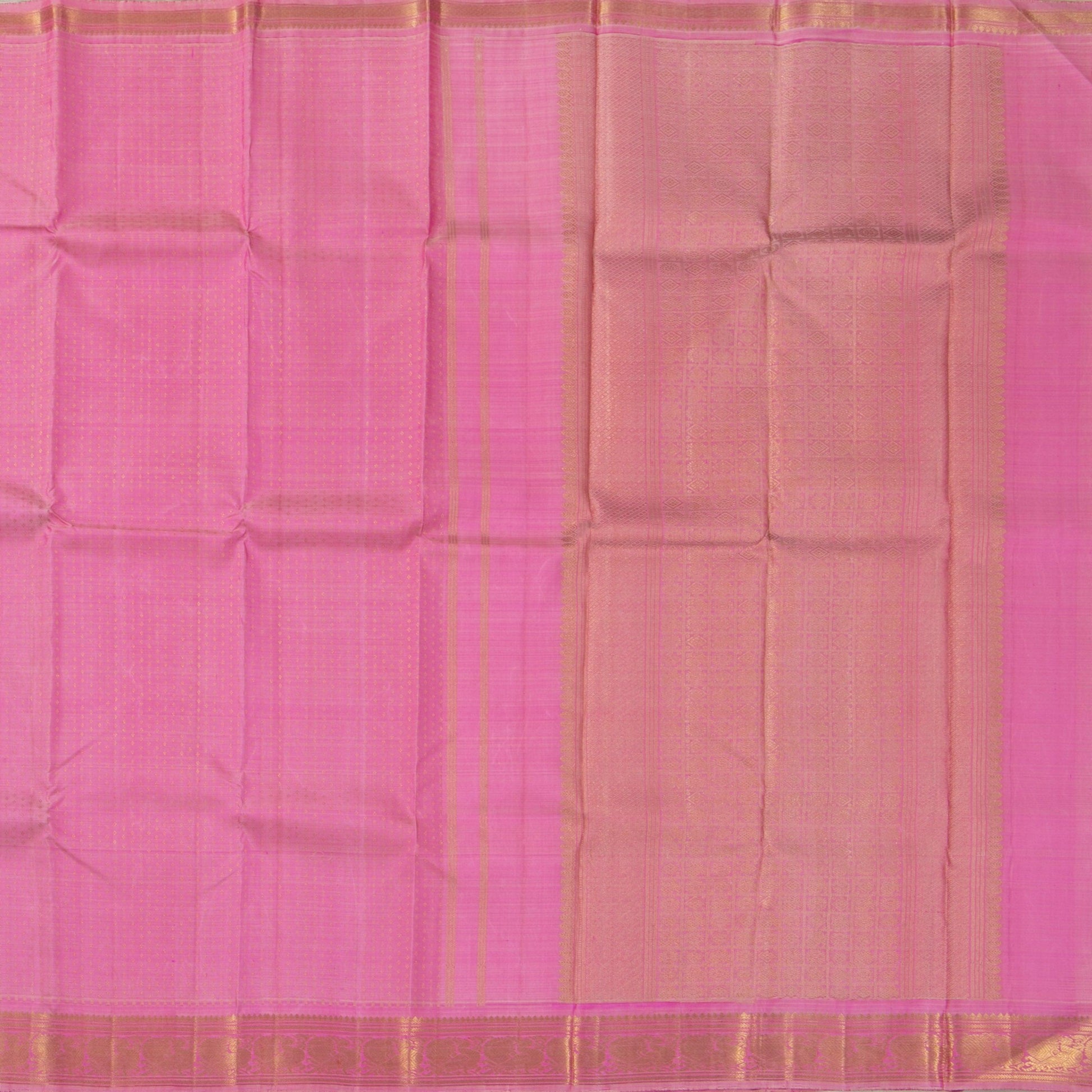 Pink Kanjivaram Silk Saree With Zari Butta For Festive Wear PV NYC 1215 - Silk Sari - Panjavarnam PV NYC 1215