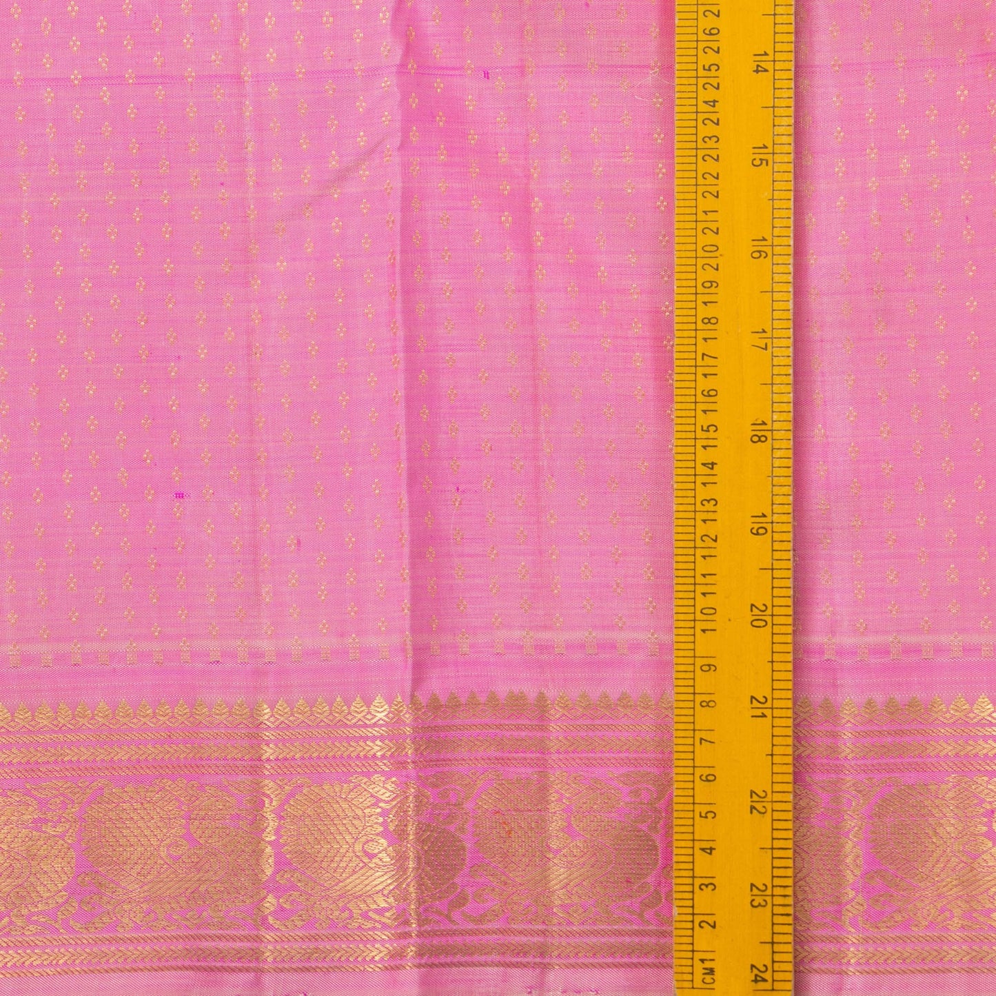 Pink Kanjivaram Silk Saree With Zari Butta For Festive Wear PV NYC 1215 - Silk Sari - Panjavarnam PV NYC 1215