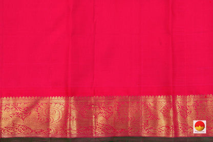 Pink Paisley Zari Butta Kanchipuram Silk Saree Handwoven Pure Silk Pure Zari For Festive Wear PV GTA 72 - Silk Sari - Panjavarnam