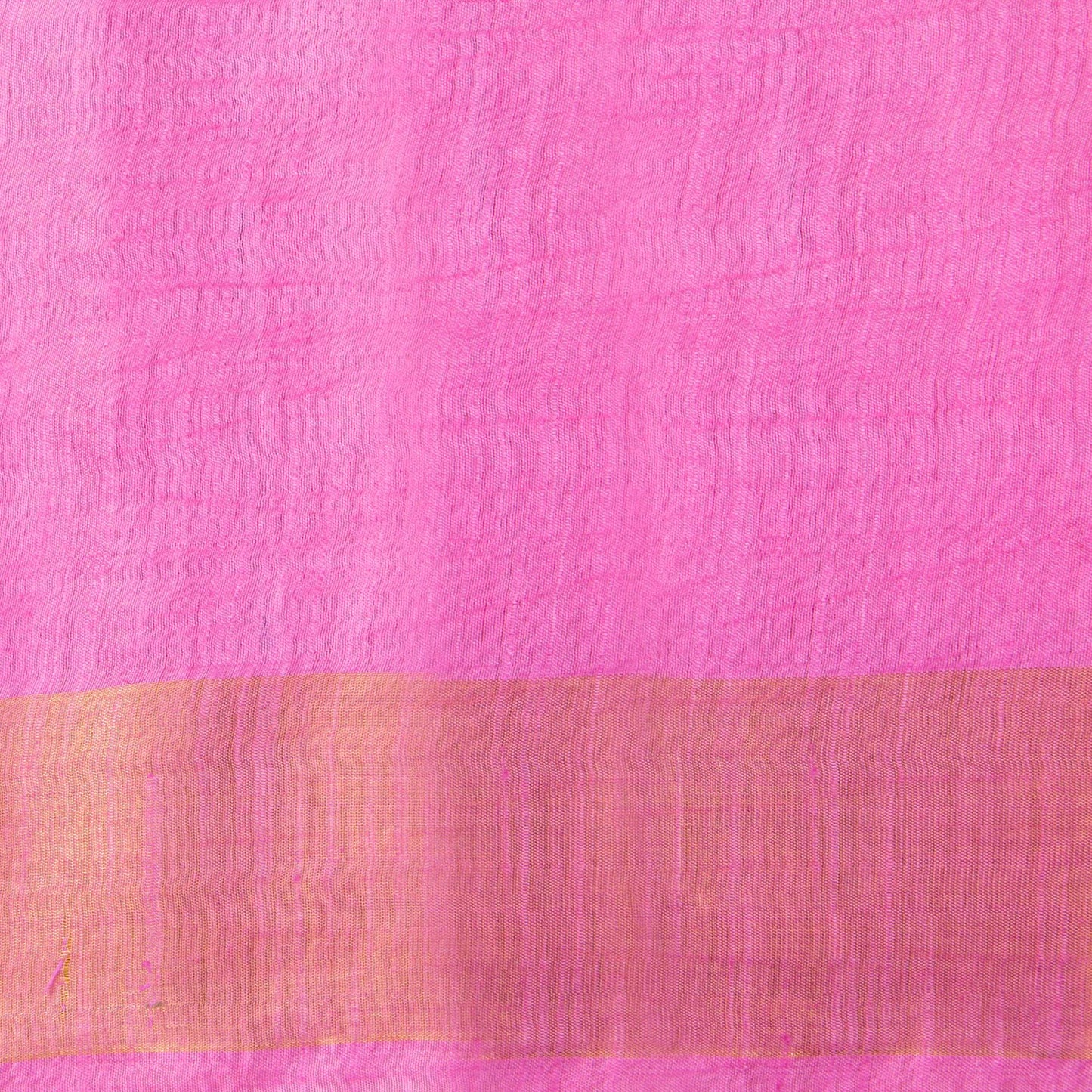 Pink Tussar Silk Saree Handwoven PT 2074 - Tussar Silk - Panjavarnam PT 2074