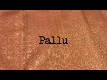 Kanchipuram Silk Saree - Handwoven Pure Silk - Pure Zari - PV NYC 804